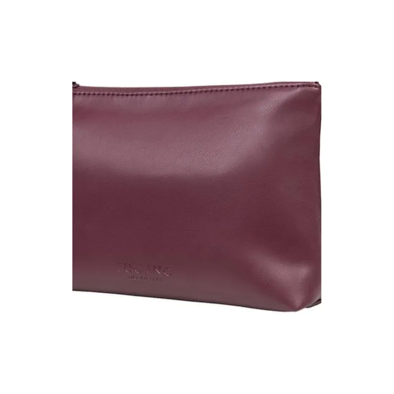TUCANO Synthetic Leather Clutch Medium Size Unisex Purple-3