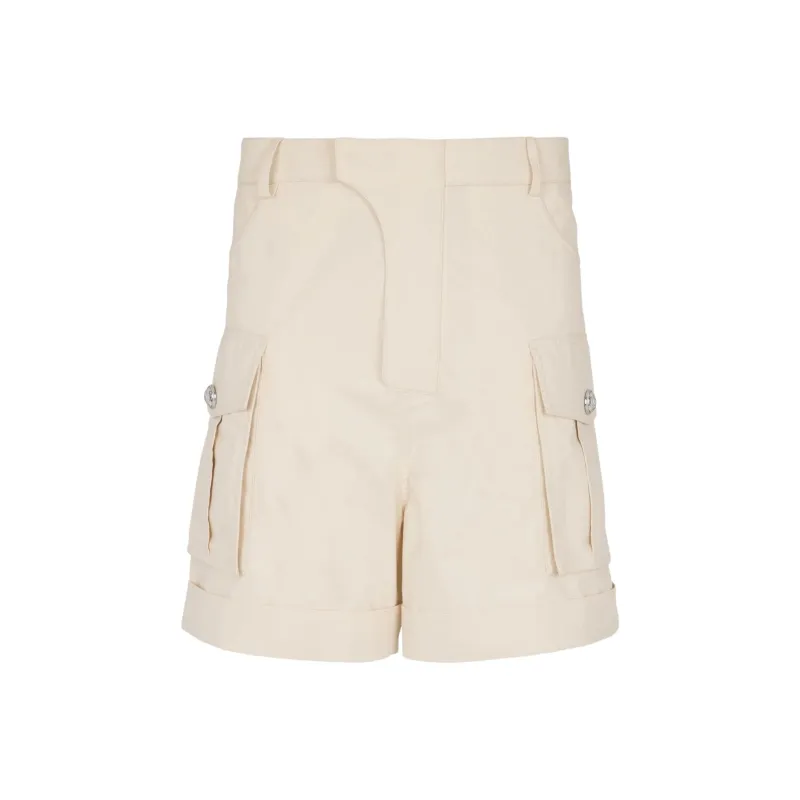 BALMAIN Cotton Cargo Shorts-0