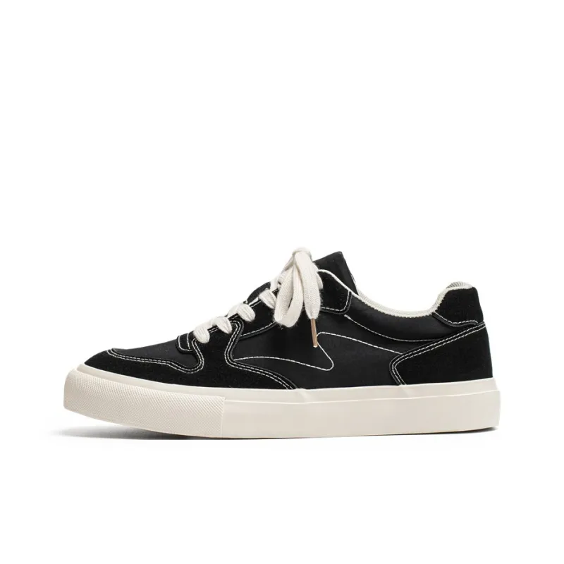 NANJIREN Slip Resistant Shock Absorbers With Abrasion Resistant Properties Low Top Skateboard Shoes Men's-0