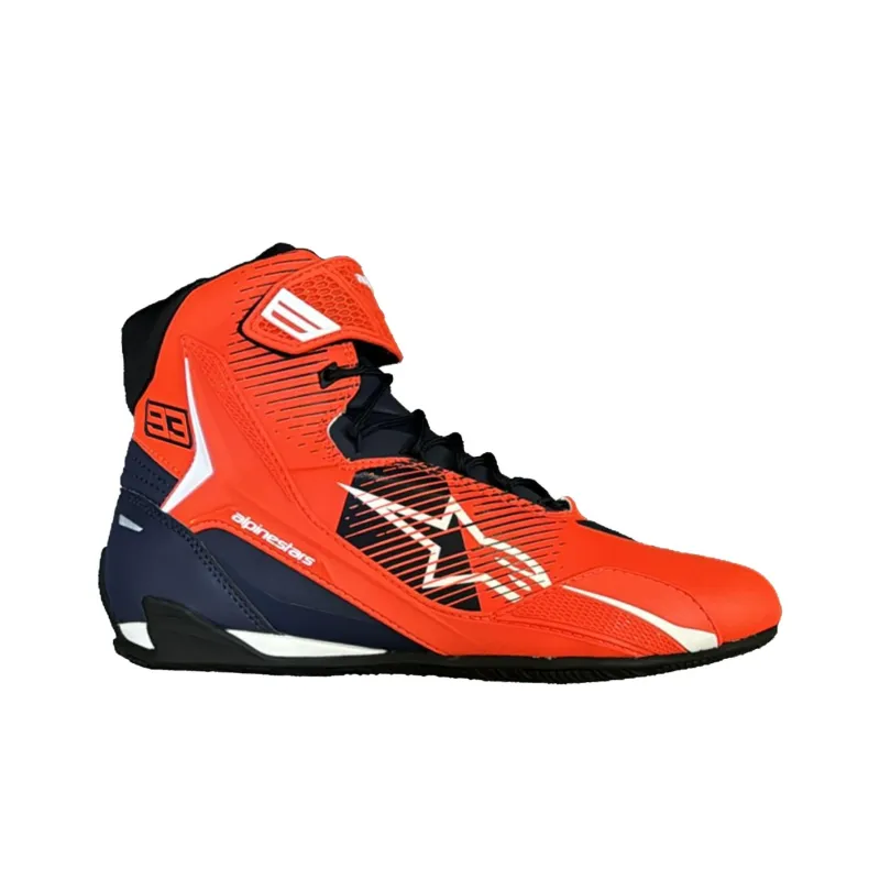 ALPINESTARS Anti Slip Wear Resistant High Top Cycling Shoes Men's Red-1
