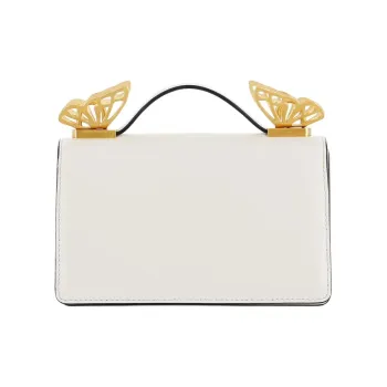 Sophia Webster Leather Shoulder Bag, Crossbody Bag, Handbag Mini Women's White