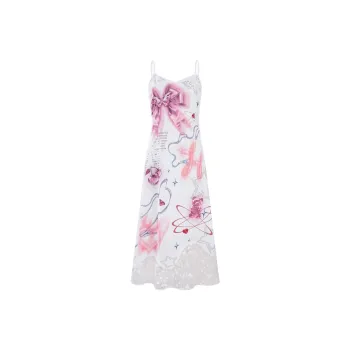 Unifree Slip Dresses Women's White