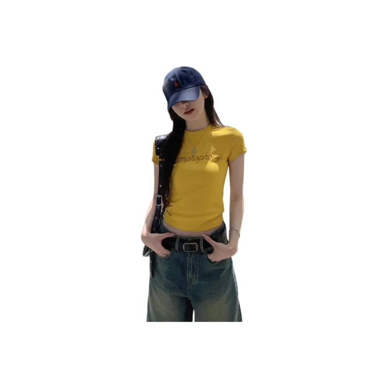 Si Bei'er Set in Sleeve T Shirt Women's-0