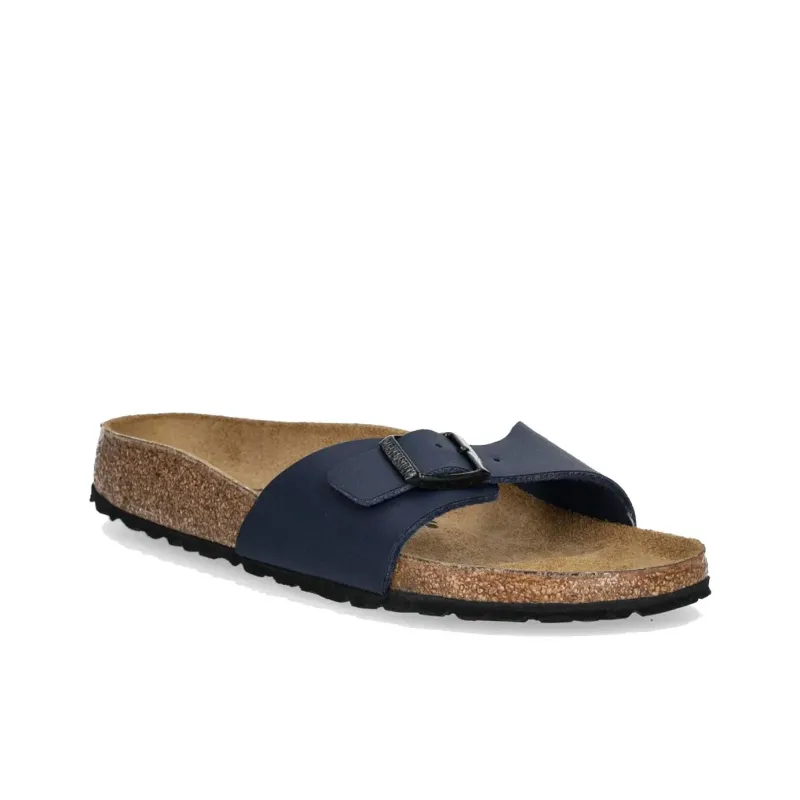 Birkenstock Madrid Slide Slippers Unisex Blue Regular Loose Fit-1