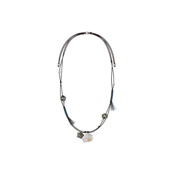 GOOGMO Rhodium plated Copper Necklaces Women's