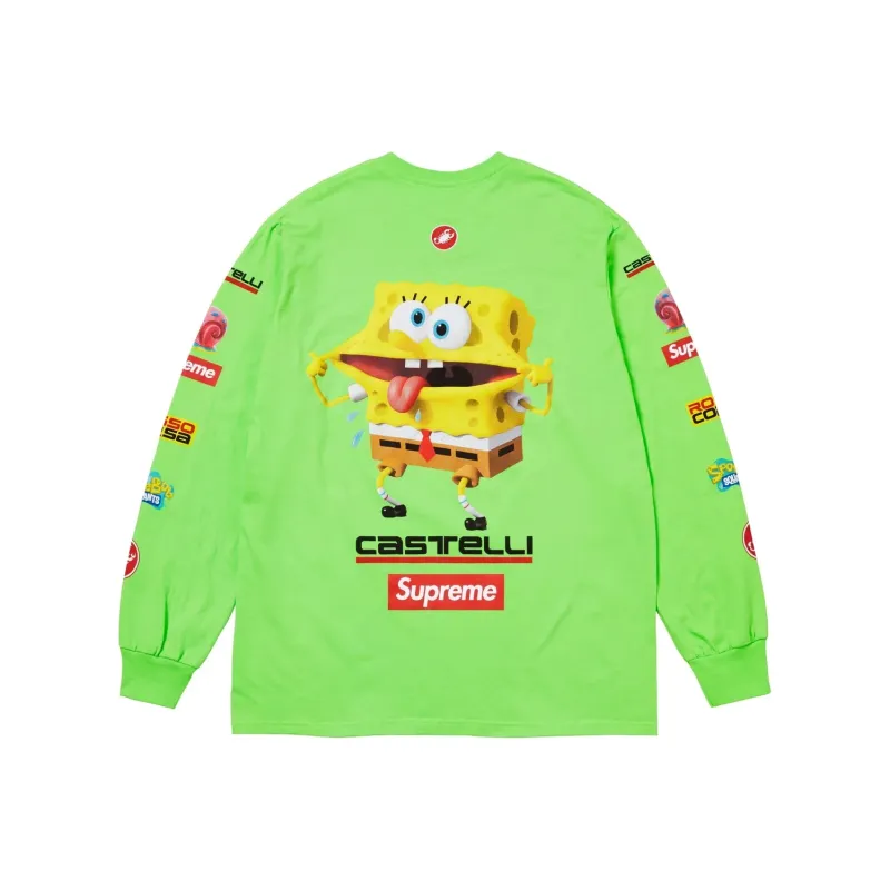Supreme SpongeBob/Castelli Racing L/S Tee-4
