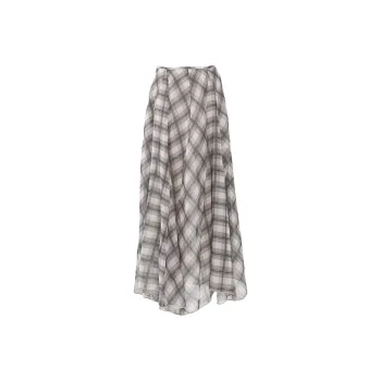 ZAVK Casual Long Skirts Women's [Brown]