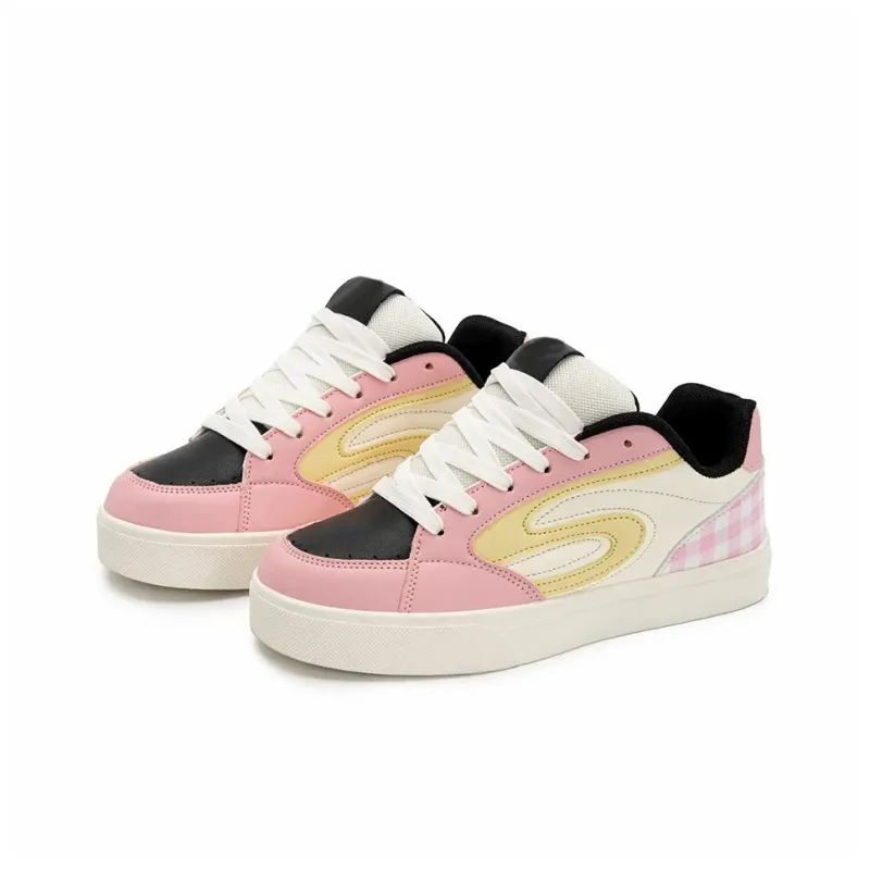 ABCIO Slip Resistant Shock Absorbers Lightweight Low Top Skateboard Shoes Unisex-2