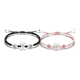 Wangfu Puppy Bracelet (Pink+Black Pair)