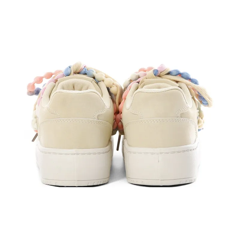 The New Age Family Low Top Skateboard Shoes Women's Yellow-3