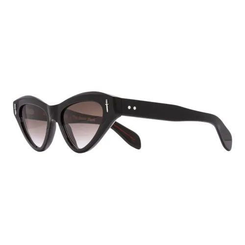 Cutler And Gross Acetate Irregular Shape Sunglasses Women's Black