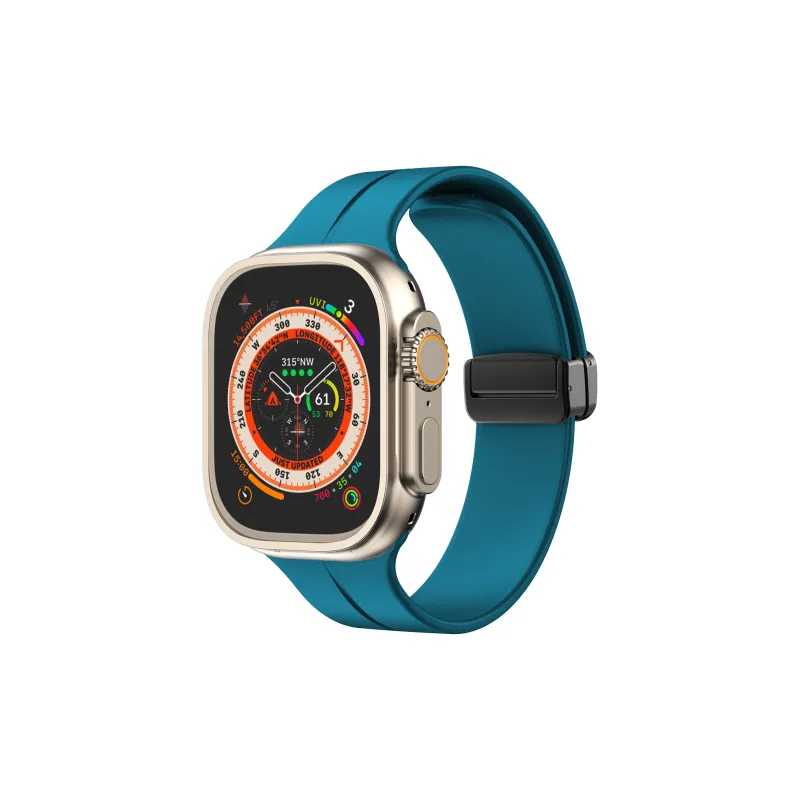 KVZUVUU IwatchS10/s9/8/7/6/Ultra Apple Compatibility Watch Band Silicone Material-33