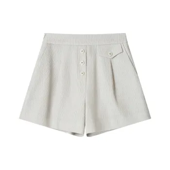 SHUXI Casual Shorts Women's Nordic Gray