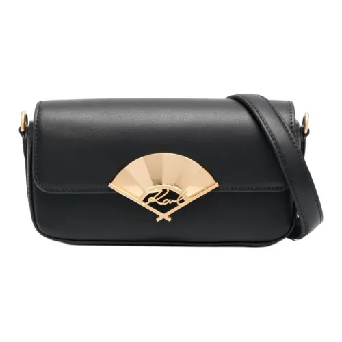 KARL LAGERFELD / Karl Lagerfeld Jeans Signature Fan Leather Crossbody Bag