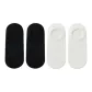 [4 Pack/7A Antibacterial Anti-Slip]2 Pack Black+2 Pack White