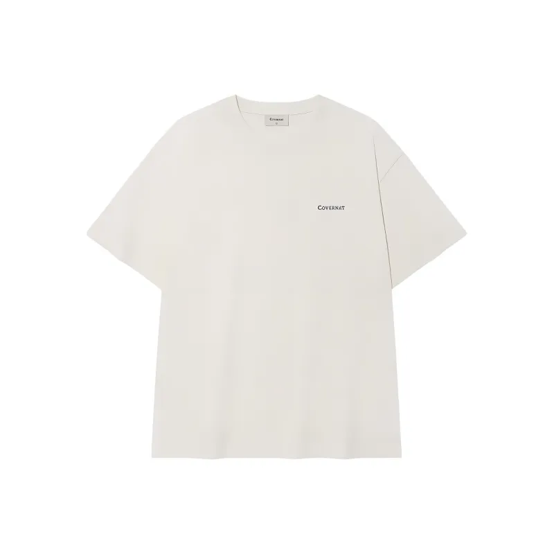 COVERNAT SS25 T Shirt Unisex White-0