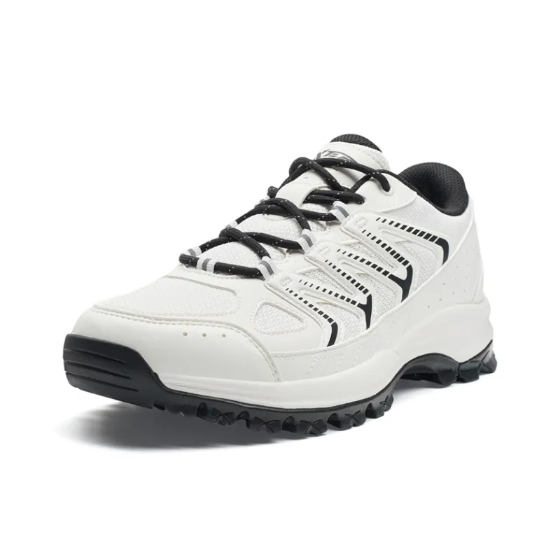 XTEP Shock Absorbers With Slip Resistant And Abrasion Resistant Properties Low Top Hiking Shoes Men's Sail White Black-1