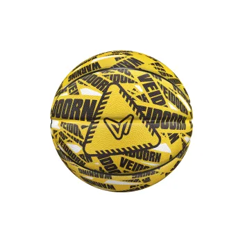VEIDOORN Rubber Basketball Yellow Size 7 Ball Street Training Competition Unisex