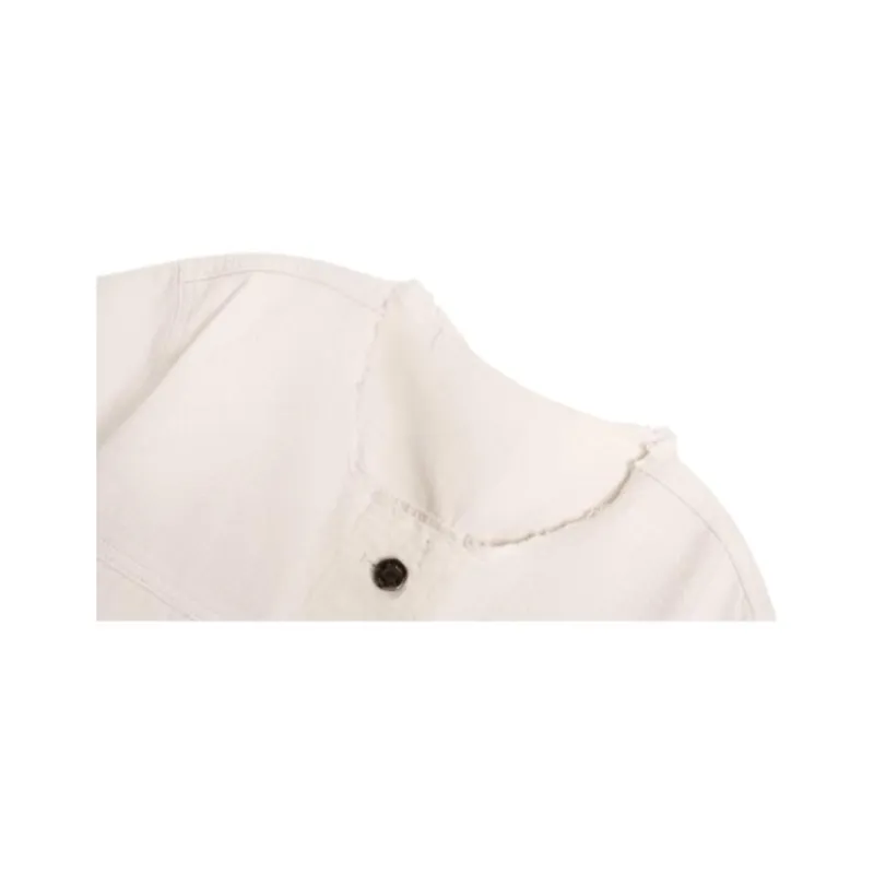 Fragment Denim Jacket Women's Ivory White-2
