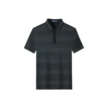 Loz Polo Shirts Men Navy Blue Stripes