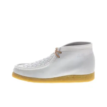 Clarks Wallabee Boot Ankle Boots Men's White