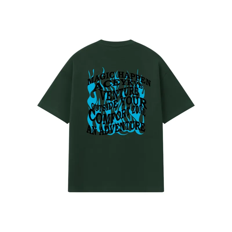 YK&YB T Shirts Unisex Army Green-1