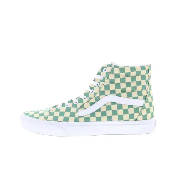 Vans Sk8 Hi Anti Slip Wear Resistant High Top Skateboard Shoes Unisex Green