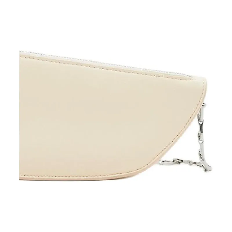 Burberry Lambskin Shoulder Bag Crossbody Bag Micro Women's Pearl White-4