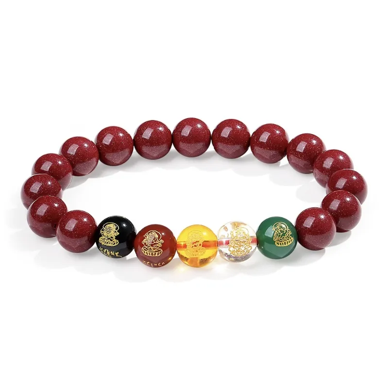 JIAHAOJADE Cinnabar Bracelets Unisex-0