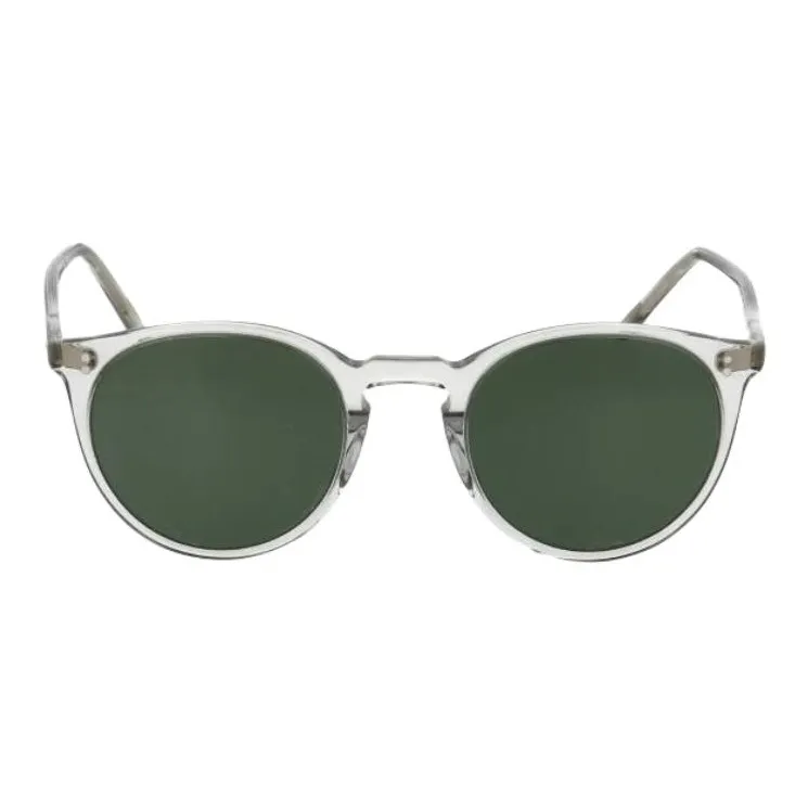Oliver Peoples Acetate Round Sunglasses Unisex Transparent-1