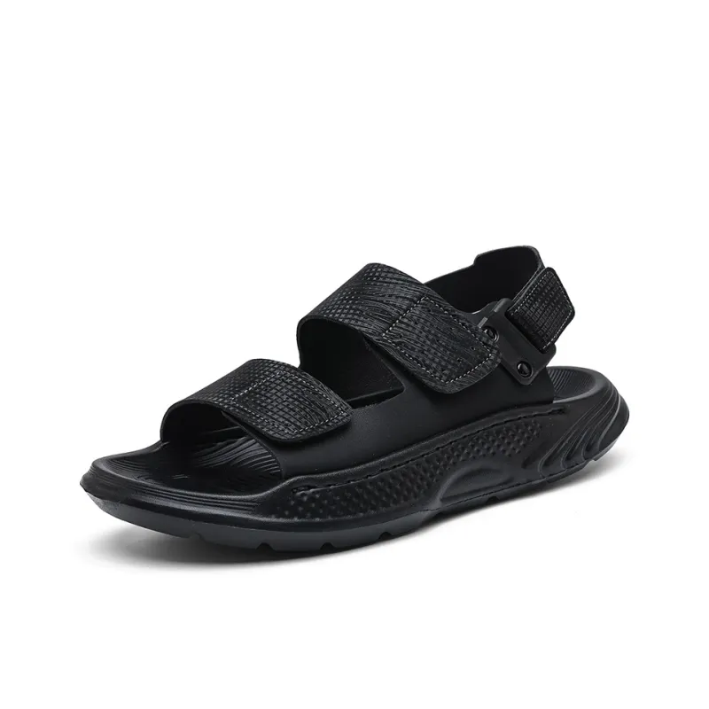 NANJIREN Beach Sandals Men Black/Green-0