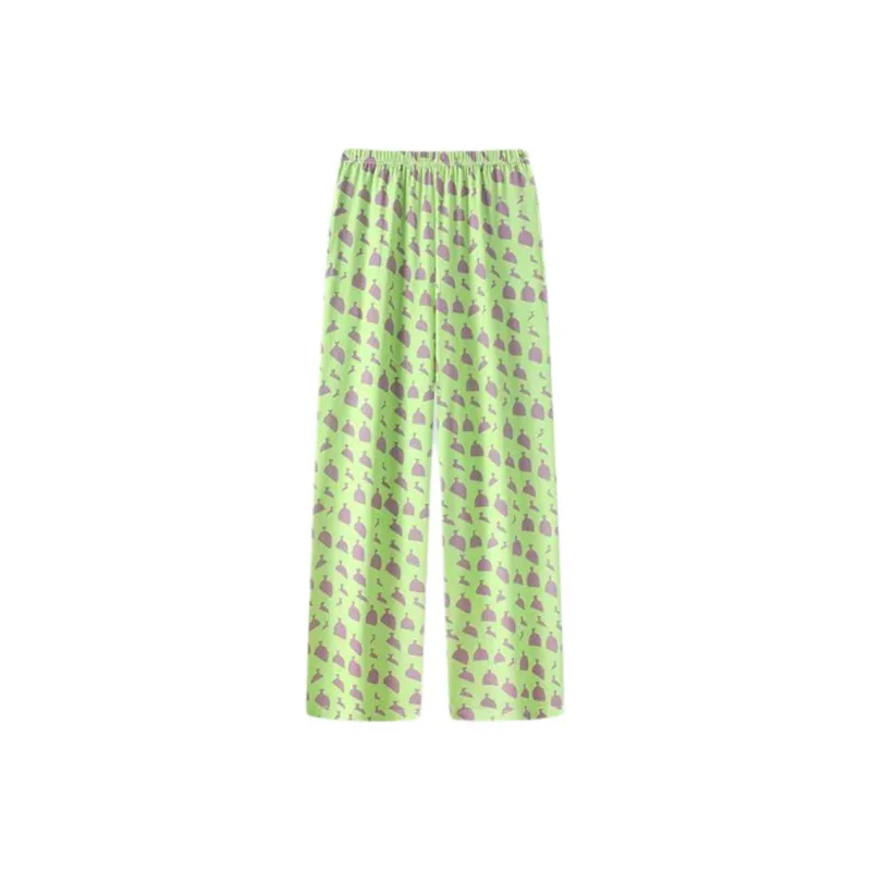 Gongdie Casual Pants Women's Irregular Pattern Pajama Pants-1