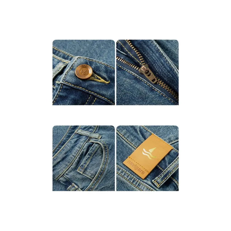NAVIGARE Jeans Women's Dark Pearl Royal Blue-4