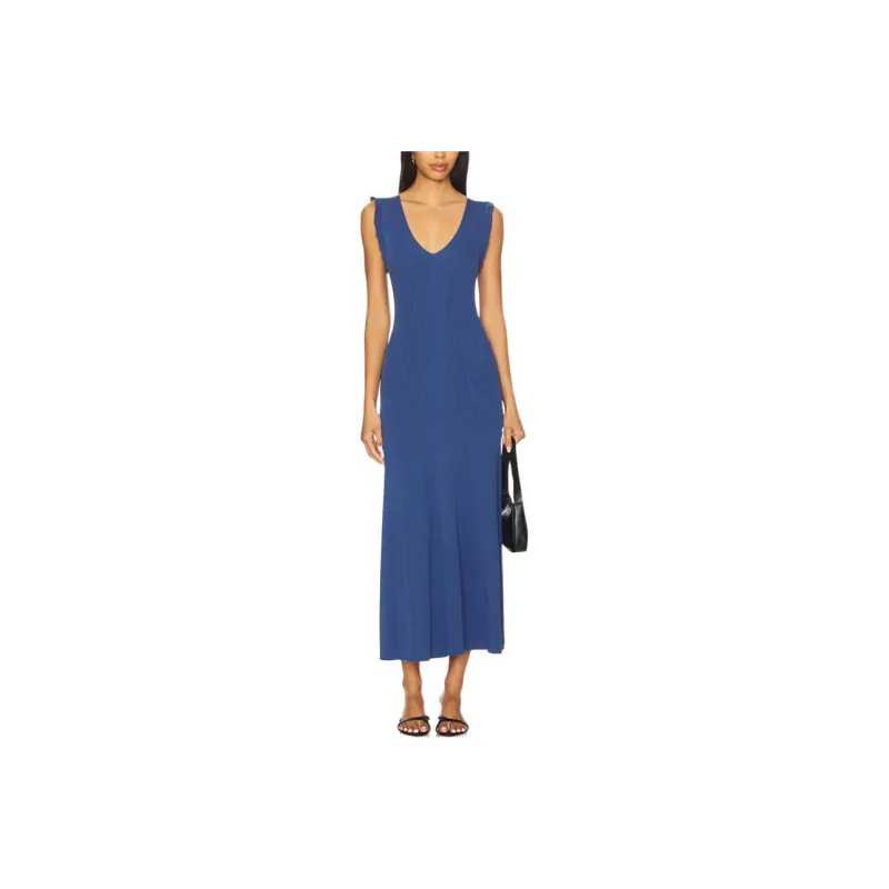 PAIGE Sleeveless Dress Women's Blue-0