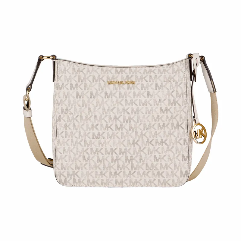 MICHAEL KORS Jet Set Travel Small Signature Logo Messenger Bag-0