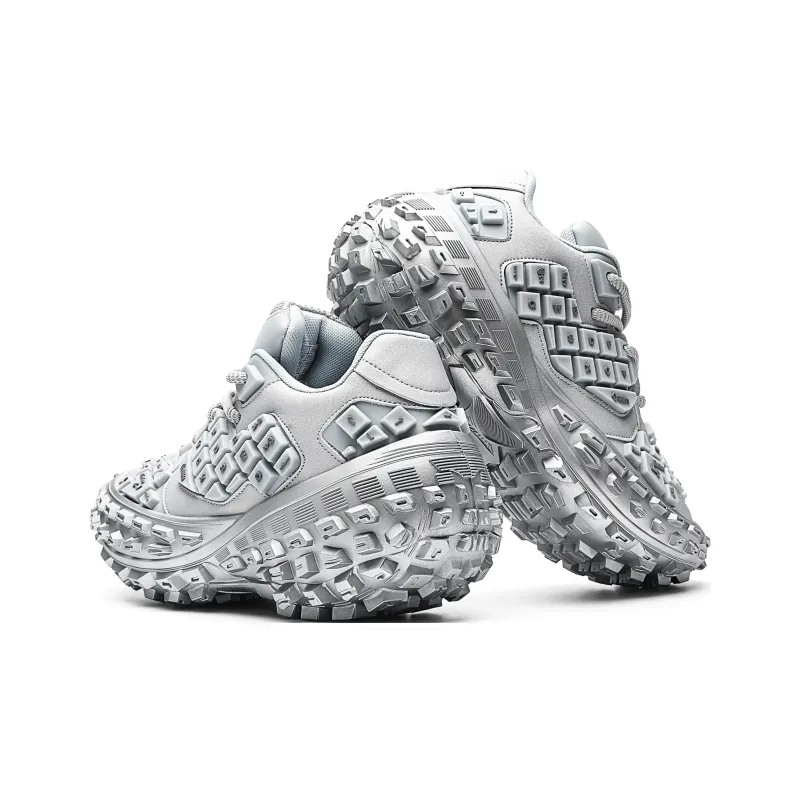BLVCK PARIS Abrasion Resistant Lightweight Height Increasing Low Top Chunky Sneakers Unisex-2