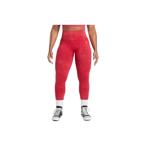GYMSHARK Yoga Pants Women's Red