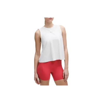 Lululemon Cross Back Pace Crush Graphic Tank Top Sport Vests Women's White