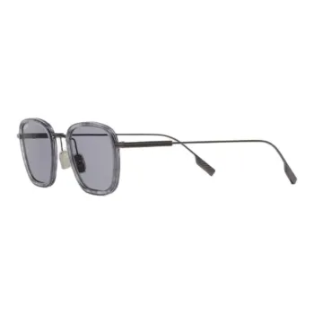 Zegna Acetate Square Sunglasses Unisex Gray