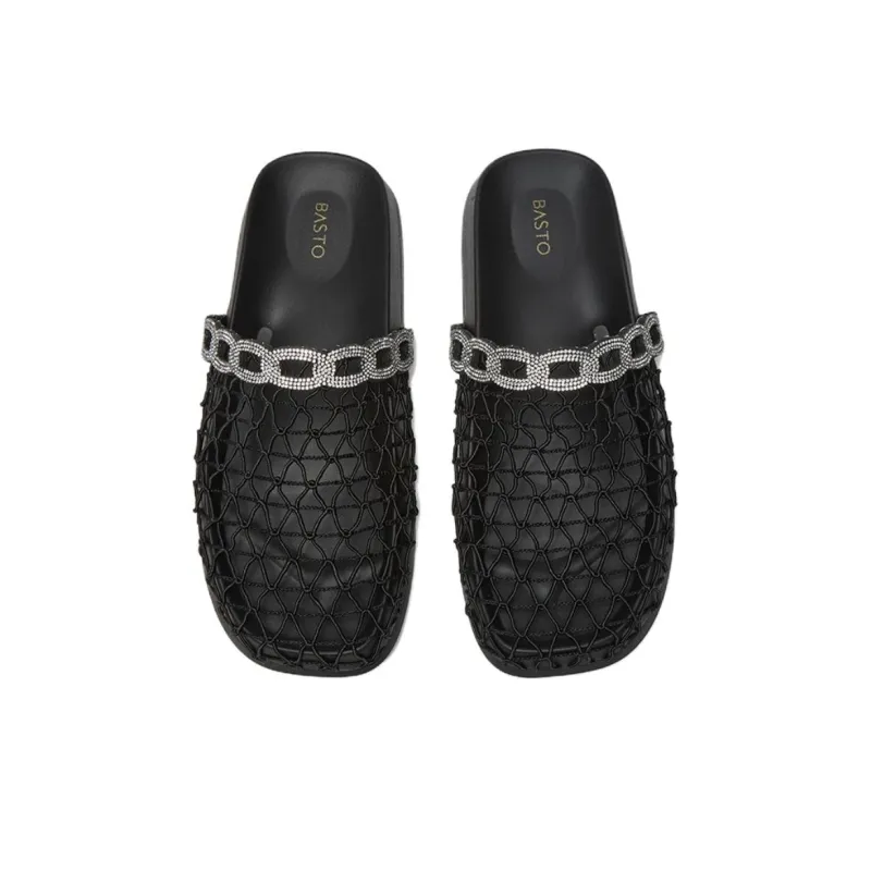 BASTO Quiet Closed Toe Slippers Women's Black-2
