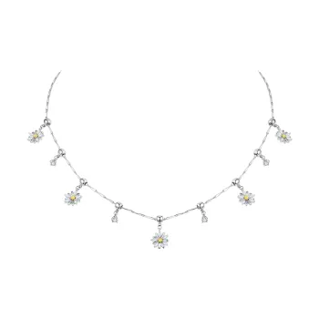 ZEGL Copper White Gold Plated Necklaces Women's