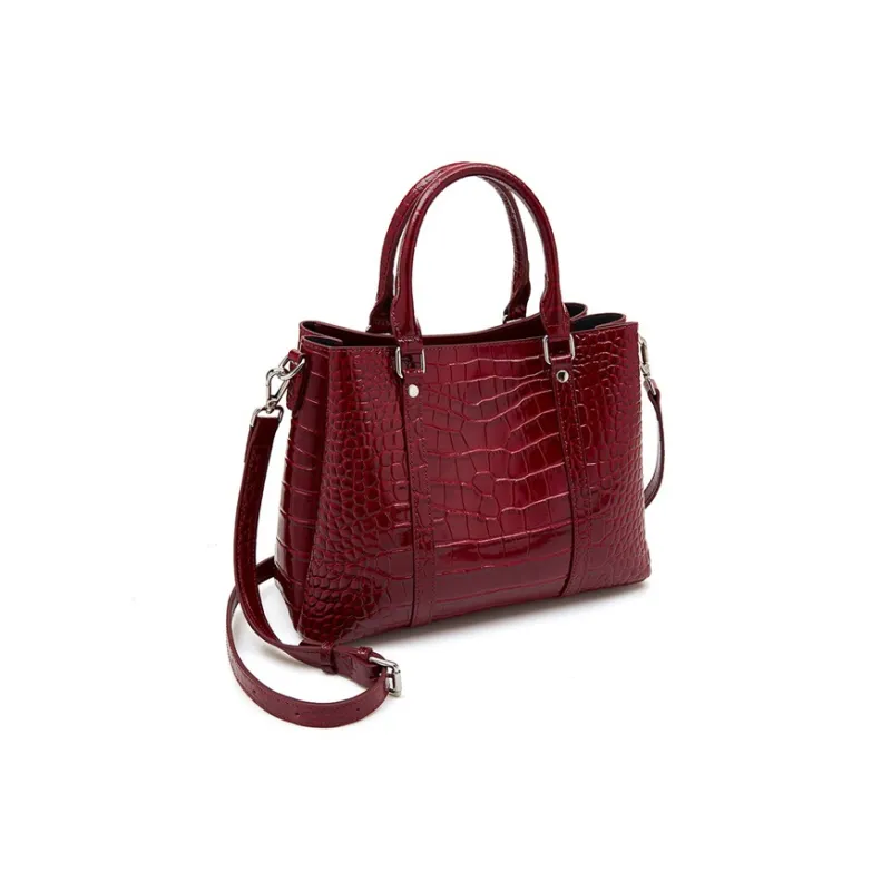 Old Man's Head Top Grain Cow Leather One Shoulder Handbag Women's Multicolor-10