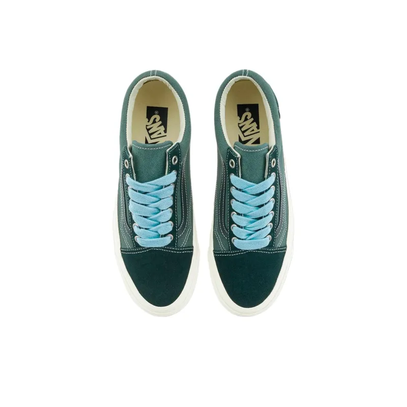 Vans LX OLD SKOOL Slip Resistant And Breathable Low Top Skateboard Shoes Unisex Green-3