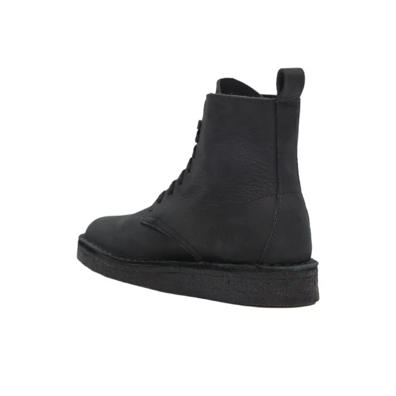 Clarks Originals Desert Coal Hi Black Nubuck Women's-1