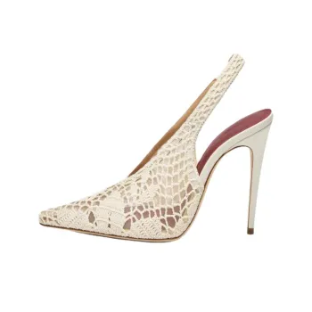 MAGDA BUTRYM Slim Heel High Heels 10.5cm Women's Milk White