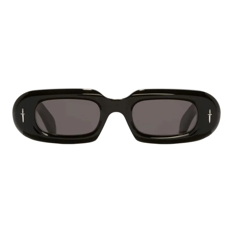 Cutler And Gross Acetate Rectangular Sunglasses Women's Black-1