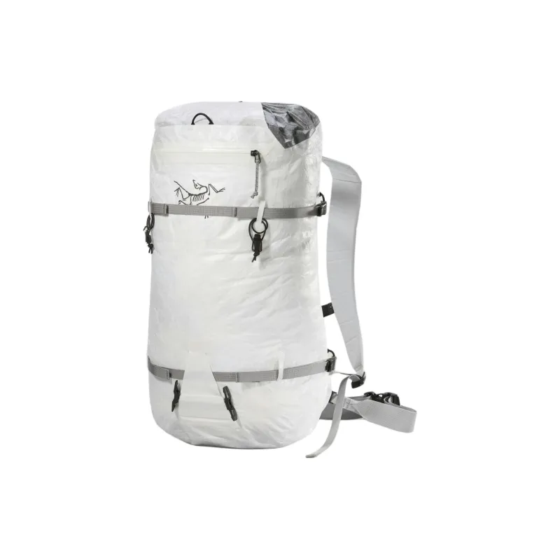 Arcteryx ALPHA Mountaineering Bag Outdoor Bag Polyethylene 30L Gray White Unisex-1