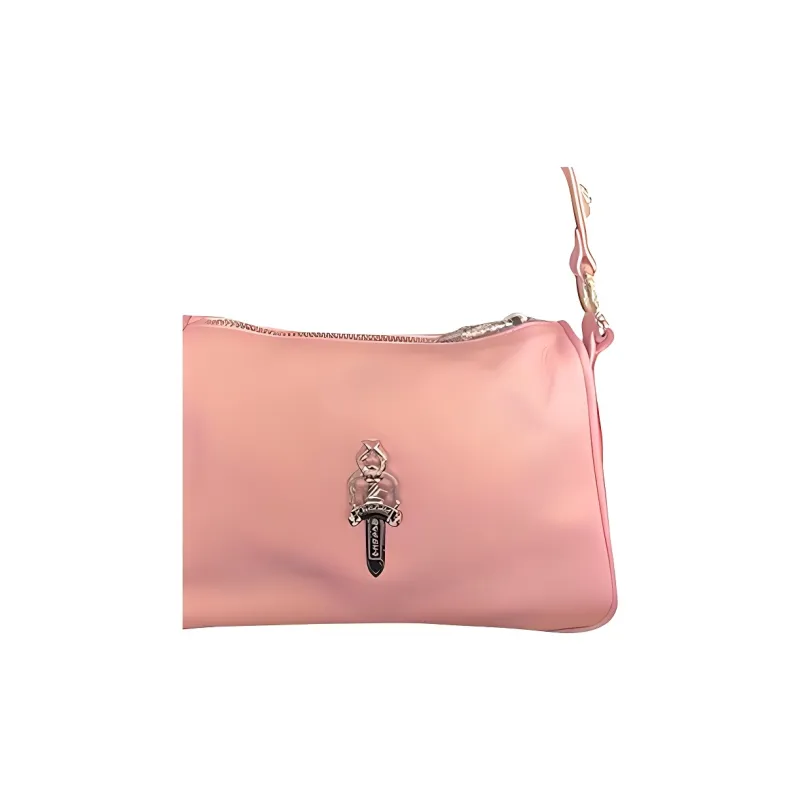 Chrome Hearts Leather Chicken Block Bag Shoulder Bag Handbag Shoulder Bag Women's Pink-1
