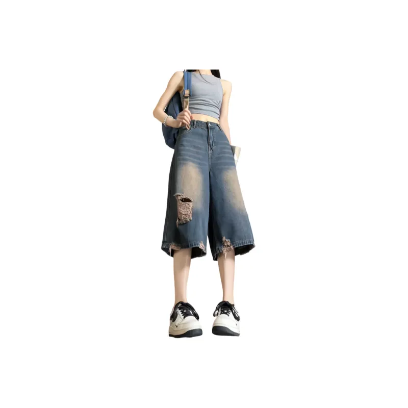 DJ.SPIRIT Denim Shorts Unisex-5