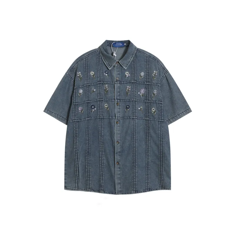 Zomuros Shirts Unisex Denim Blue-0